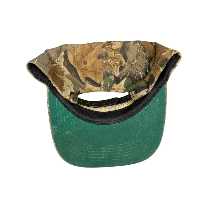 Vintage Deer & Deer Hunting Magazine Camo Snapback Hat OSFA