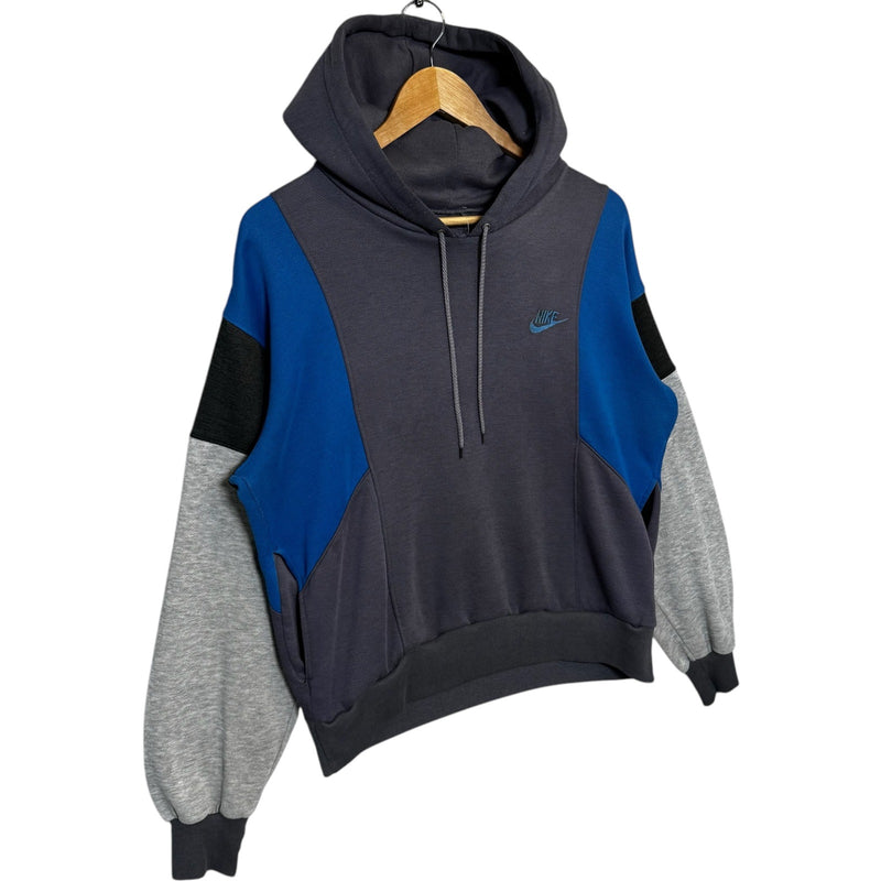 Vintage Nike Color Block Mini Swoosh Logo Pullover Hoodie