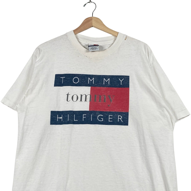 Vintage Tommy Hilfiger Big Chest Logo Tee