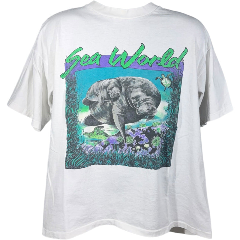 Vintage Manatee Sea World Souvenir Tee 90s