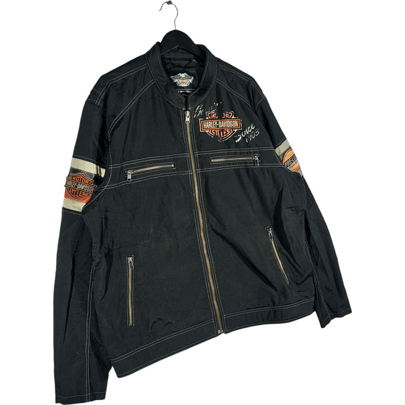 Vintage Harley Davidson Full Zip Bomber Jacket