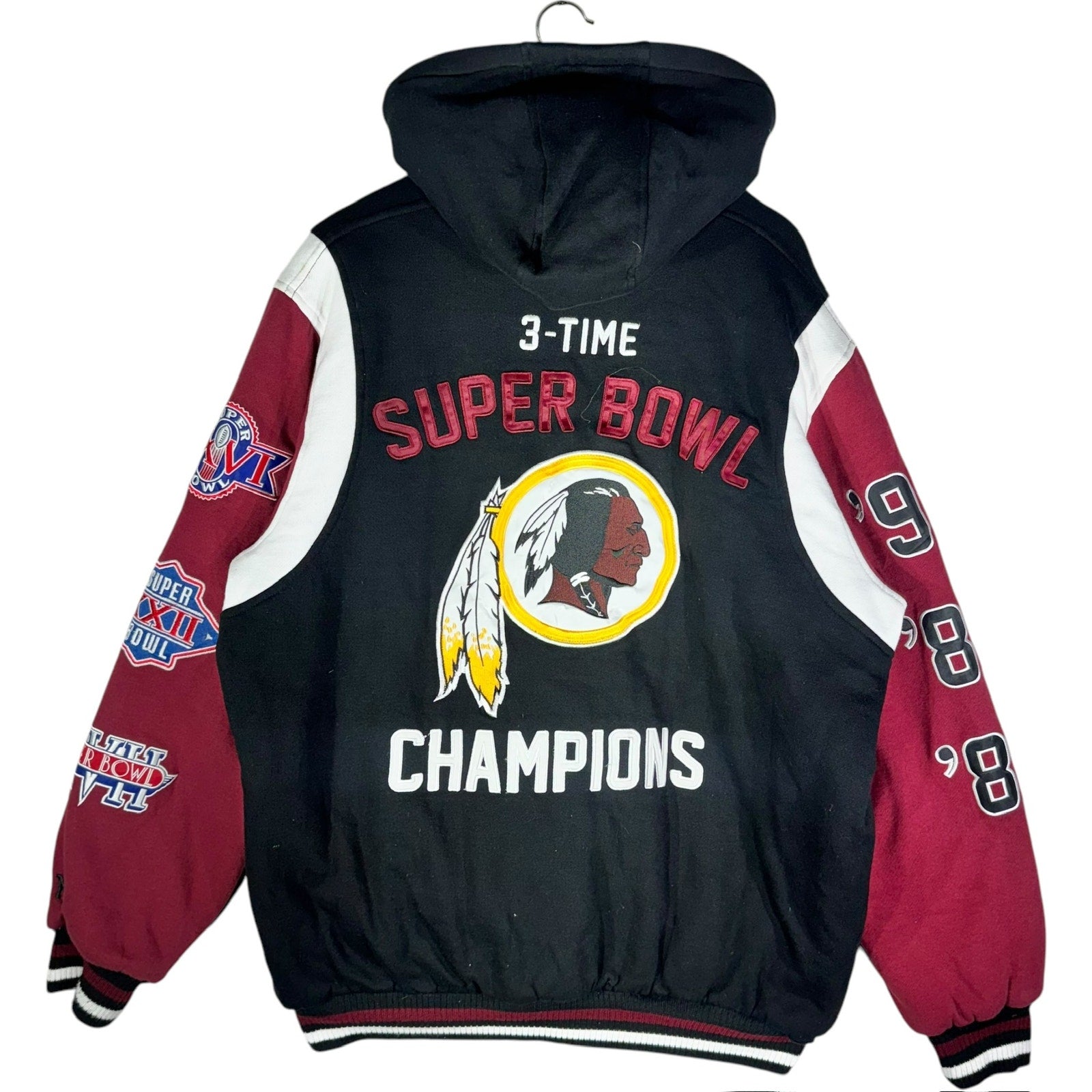 Vintage NFL Washington Redskins Hooded Varsity Jacket