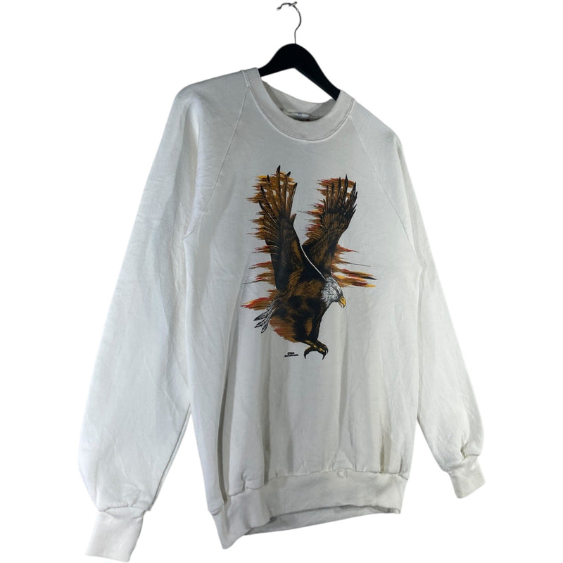 Vintage Jerzees American Eagle Graphic Pullover Sweatshirt