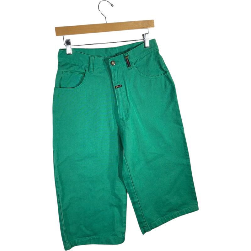 Vintage Wicked Green Denim Shorts 30