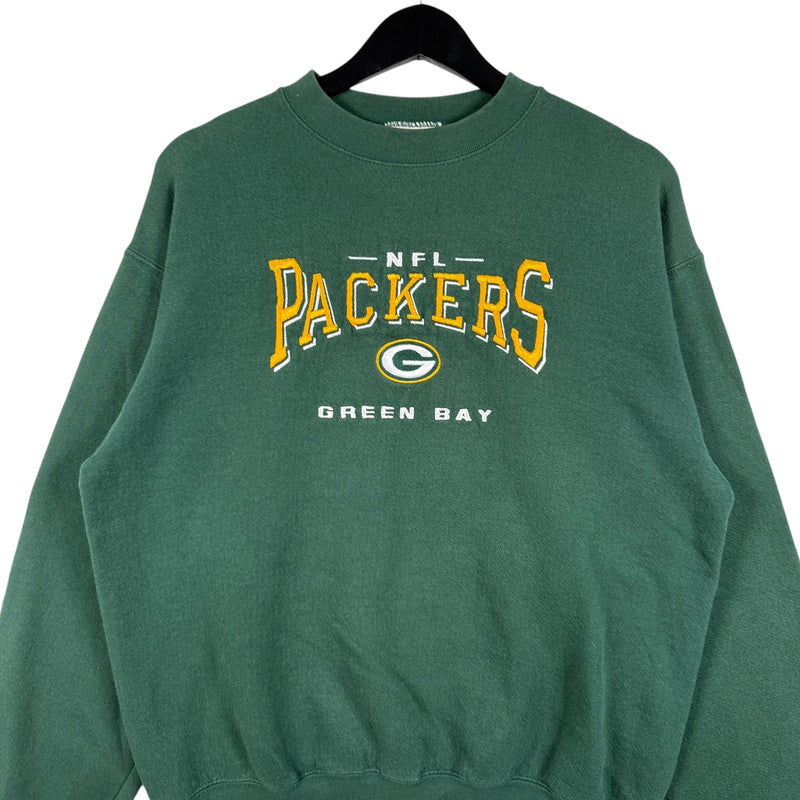 Vintage Green Bay Packers Chest Spellout NFL Crewneck