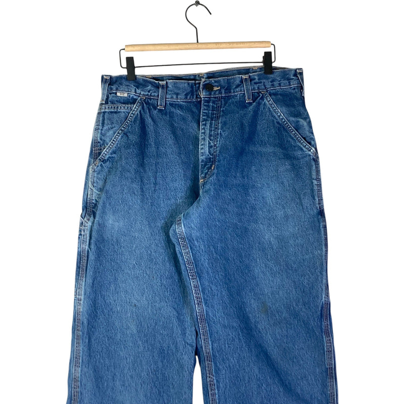 Vintage Carhartt FR Denim Cargo Pants 34x32