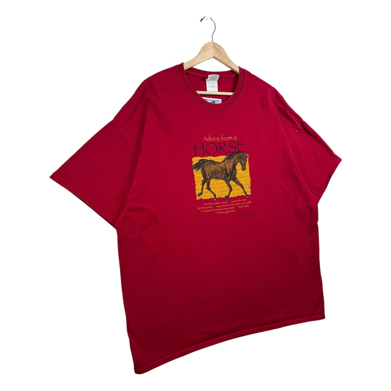 Vintage Advice From a Horse Inspirational Graphic T-Shirt