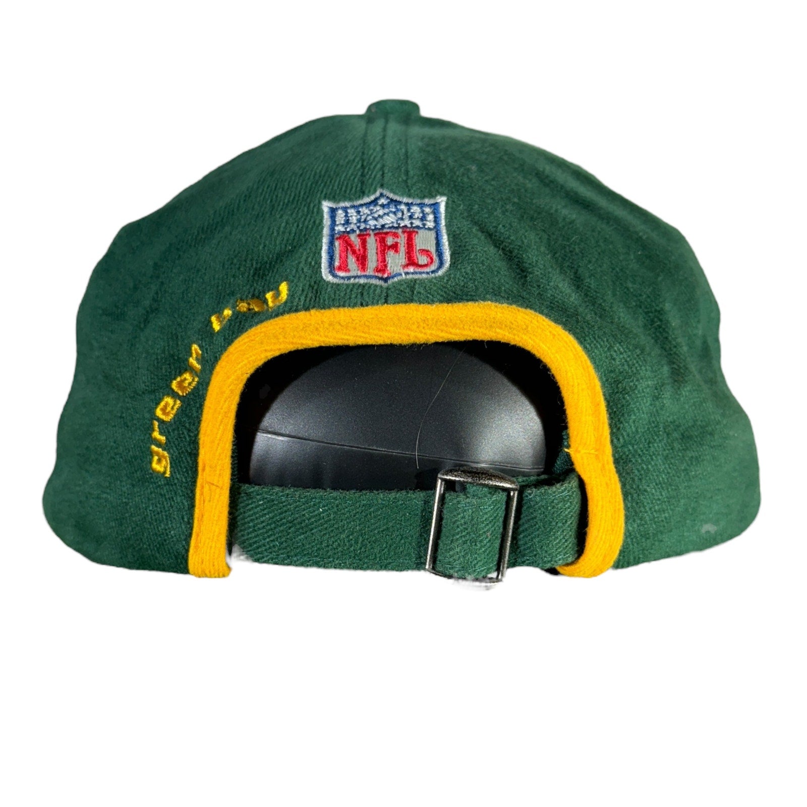 Vintage Logo Athletic Green Bay Packers Strapback Hat