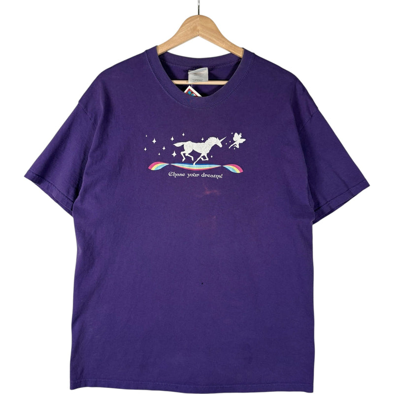 Vintage Chase Your Dreams Unicorn Tee