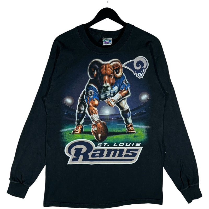 Vintage Liquid Blue St. Louis Rams NFL Long Sleeve 90s