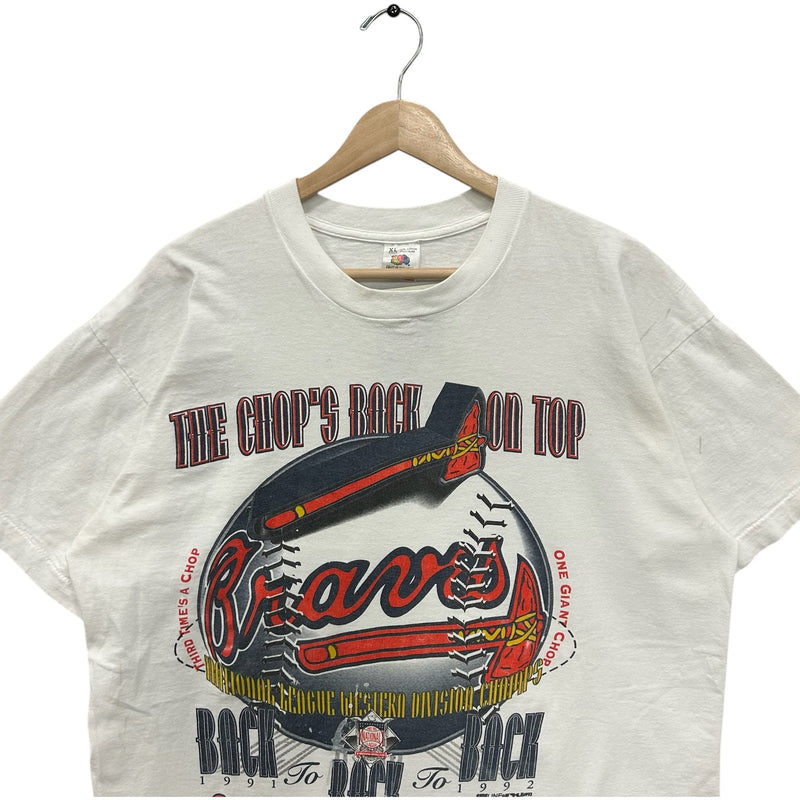 Vintage Atlanta Braves Back To Back Champions MLB Tee 90s