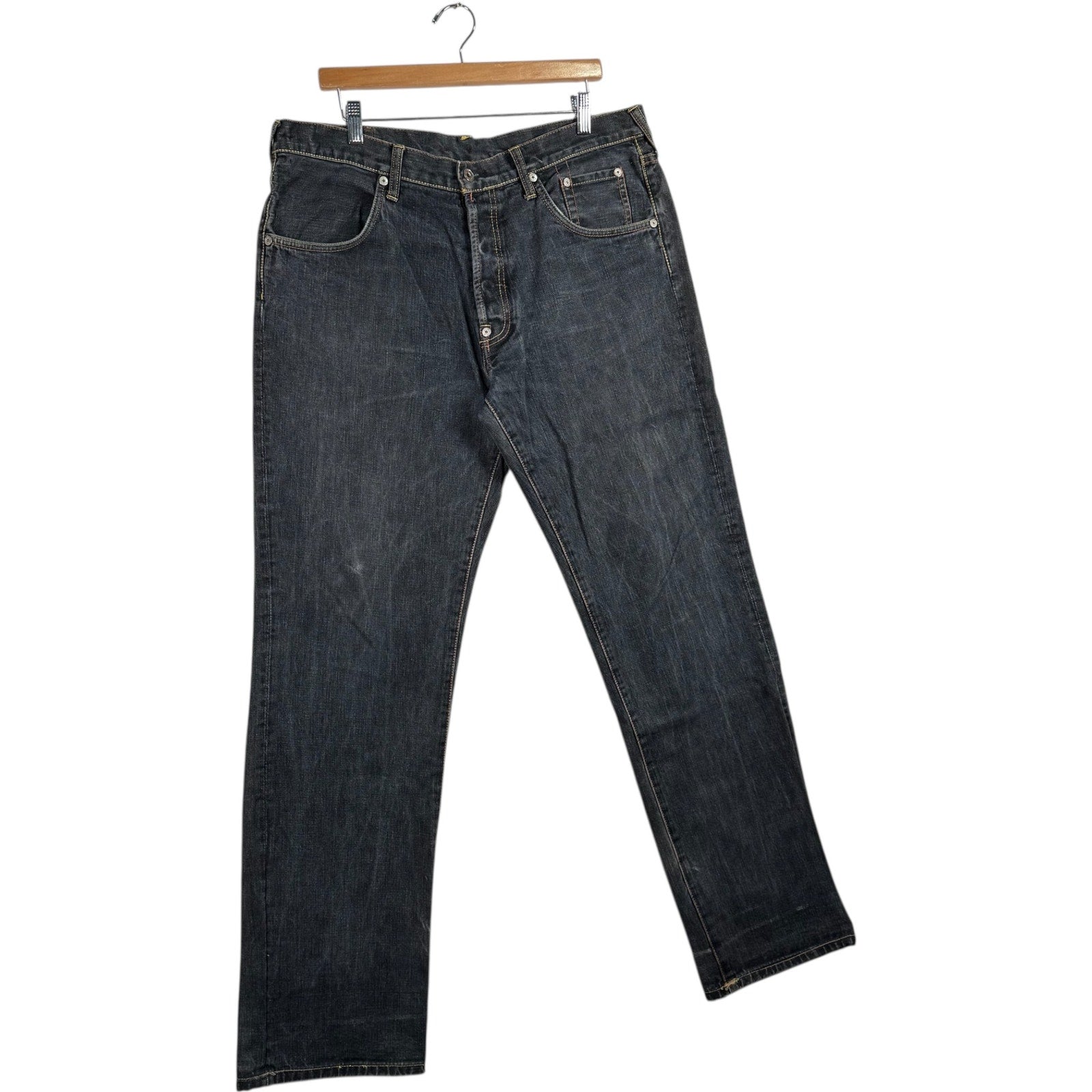 Vintage Evisu Straight Leg Denim Jeans 38x33
