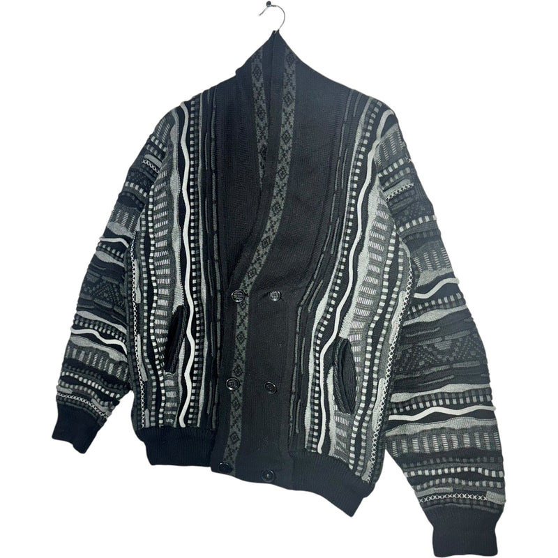 Vintage 3D Knit Cardigan Sweater