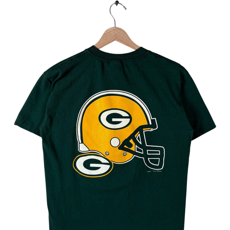 Vintage Youth Green Bay Packers Helmet Graphic NFL Tee 90s