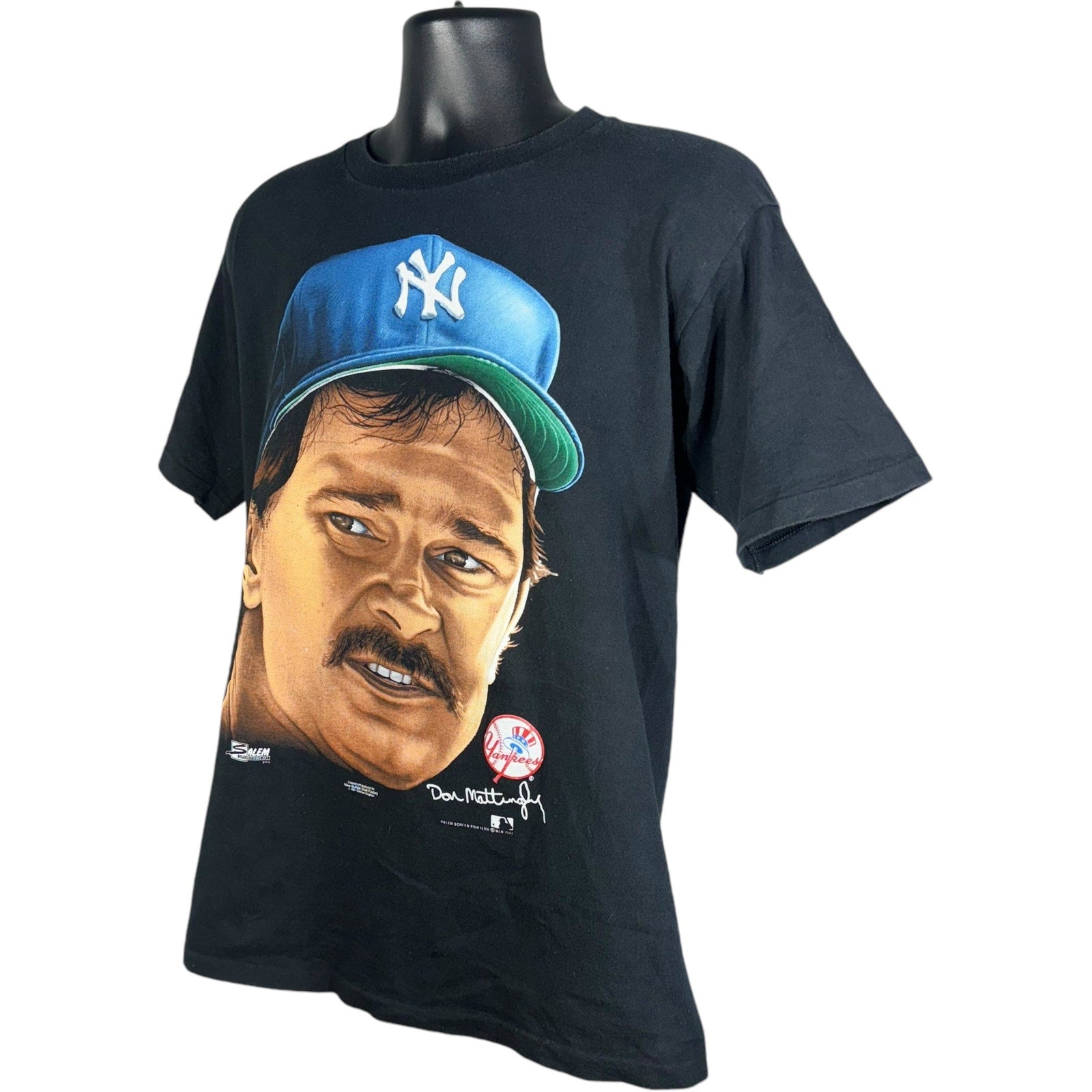 Vintage New York Yankees Don Mattingly Big Face Tee 90s