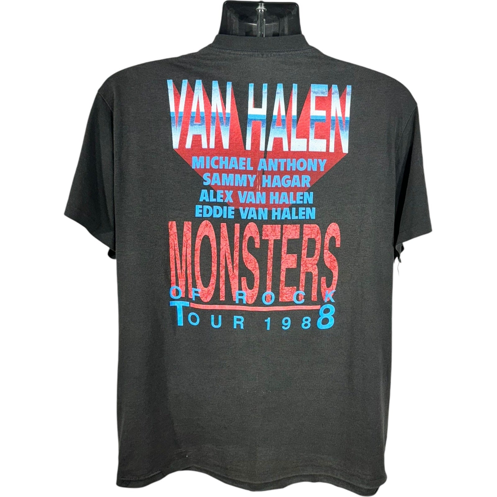 Vintage Van Halen Monsters of Rock Tour Tee 1988