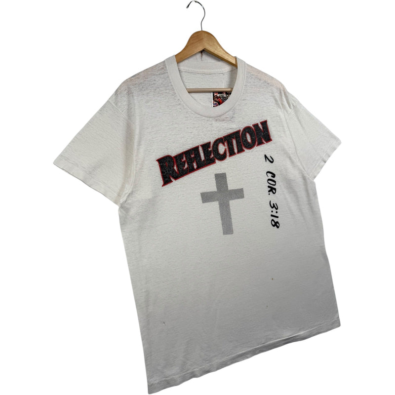 Vintage Reflection Cross 2 Cor 3:18 Graphic T-Shirt