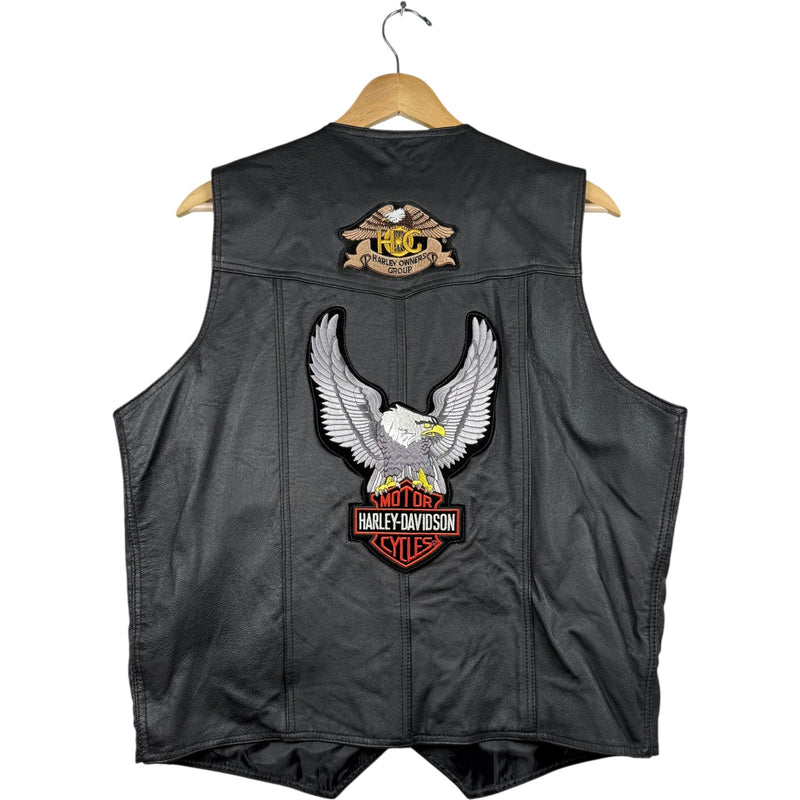 Vintage Harley Davidson Pins & Patches Biker Vest