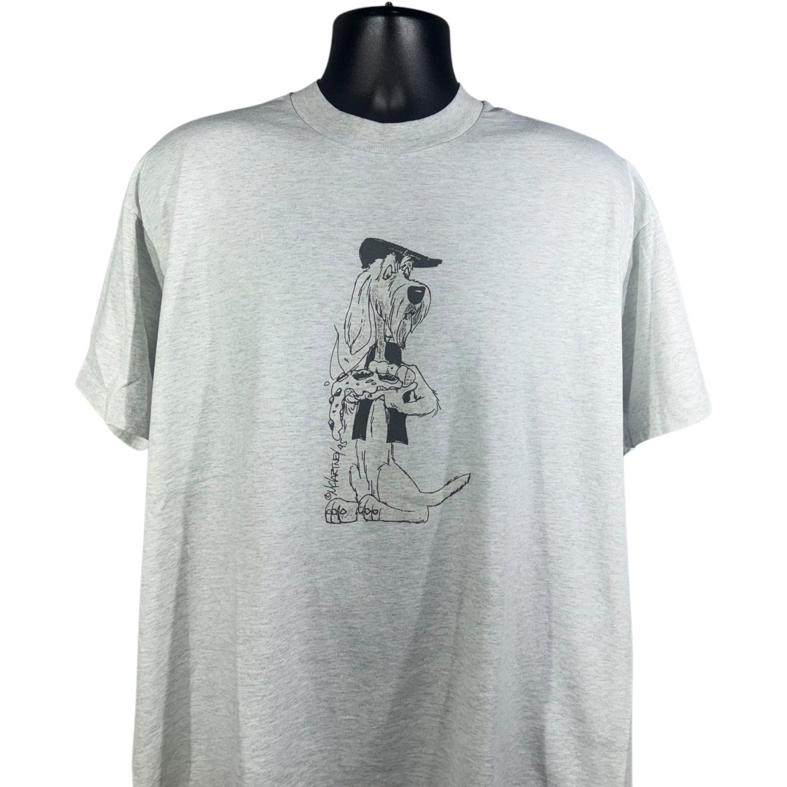 Vintage McLartney Dog and Pizza Art Tee 1995