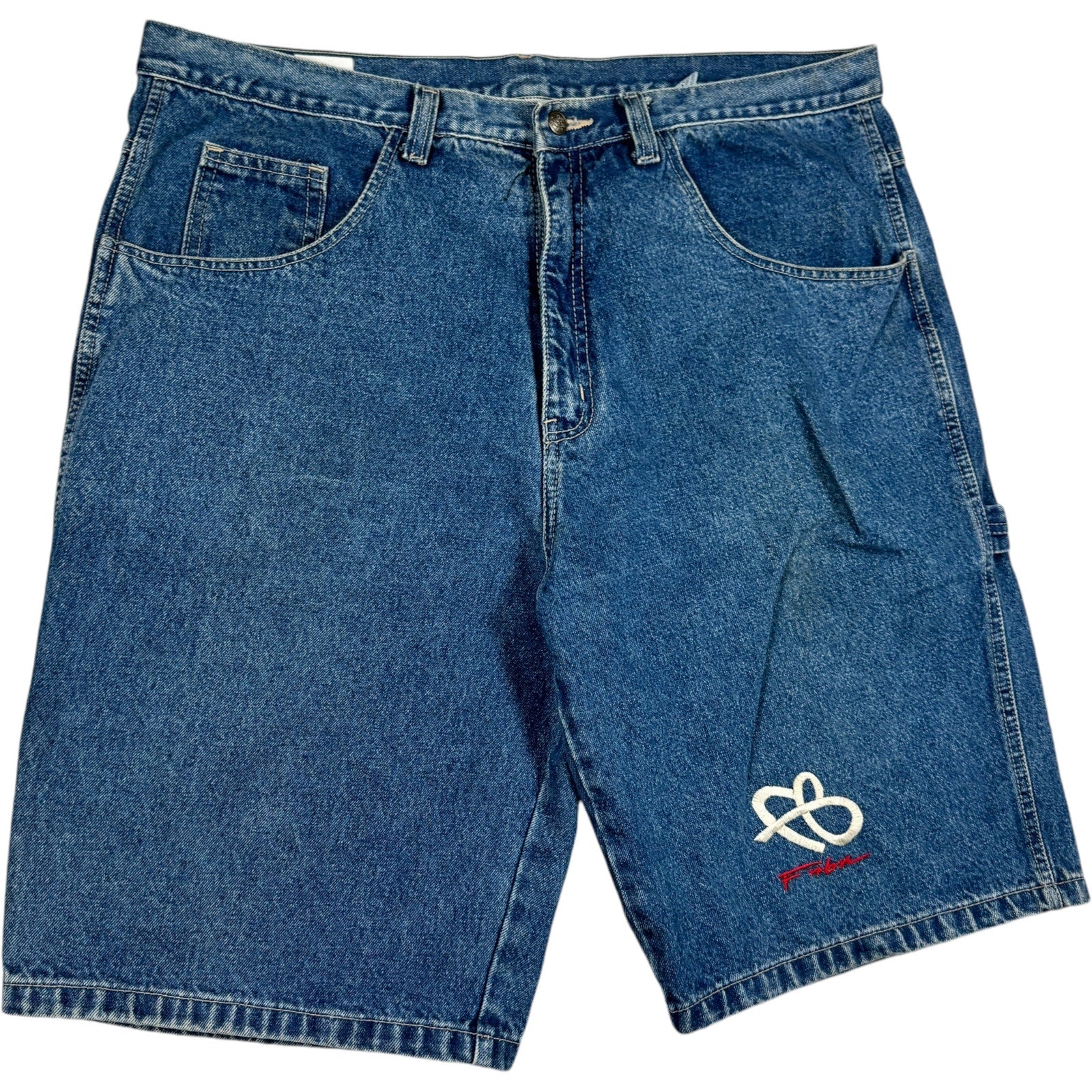 Vintage Fubu Denim Carpenter Shorts 42