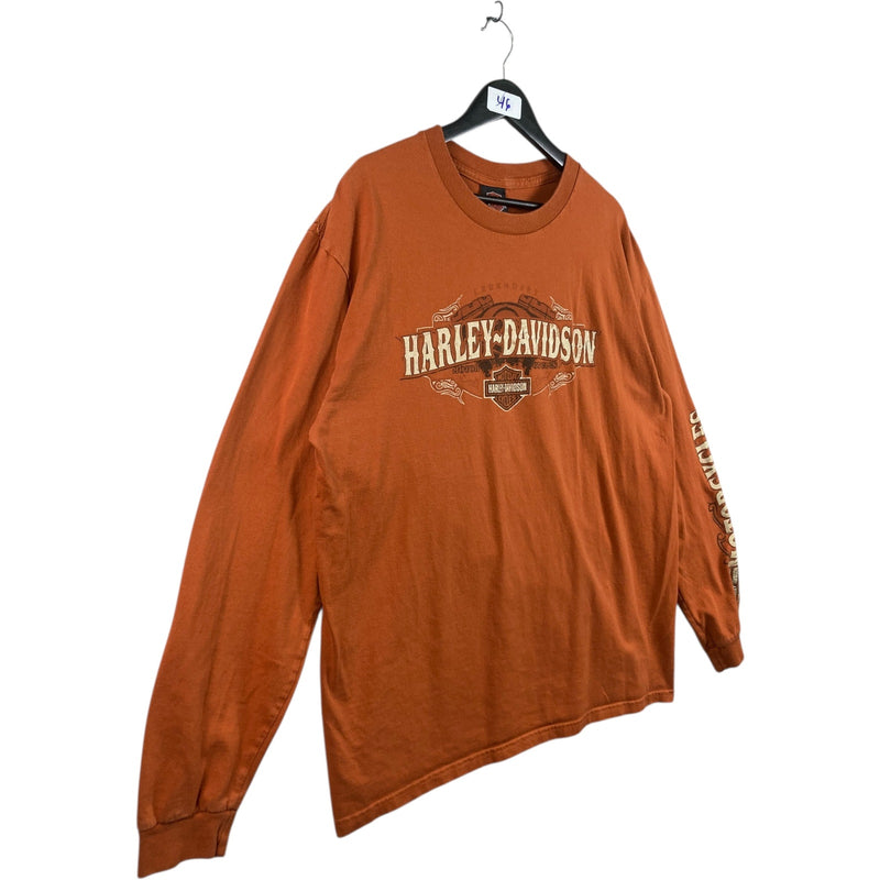 Vintage Harley Davidson Gruene Texas Long Sleeve T-Shirt