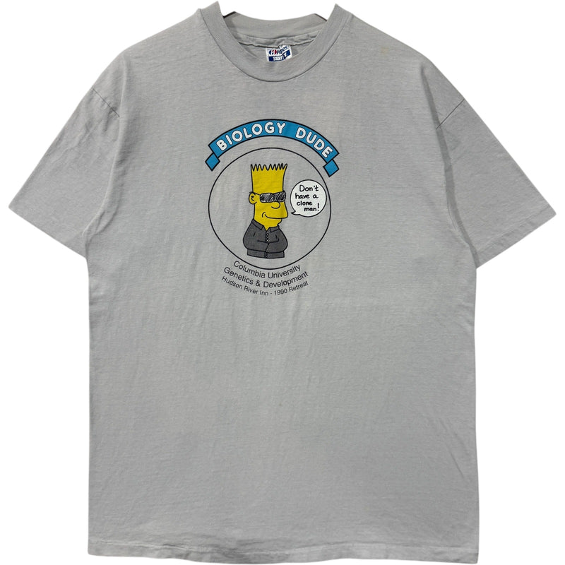 Vintage Columbia University Genetics "Biology Dude" Cartoon Tee