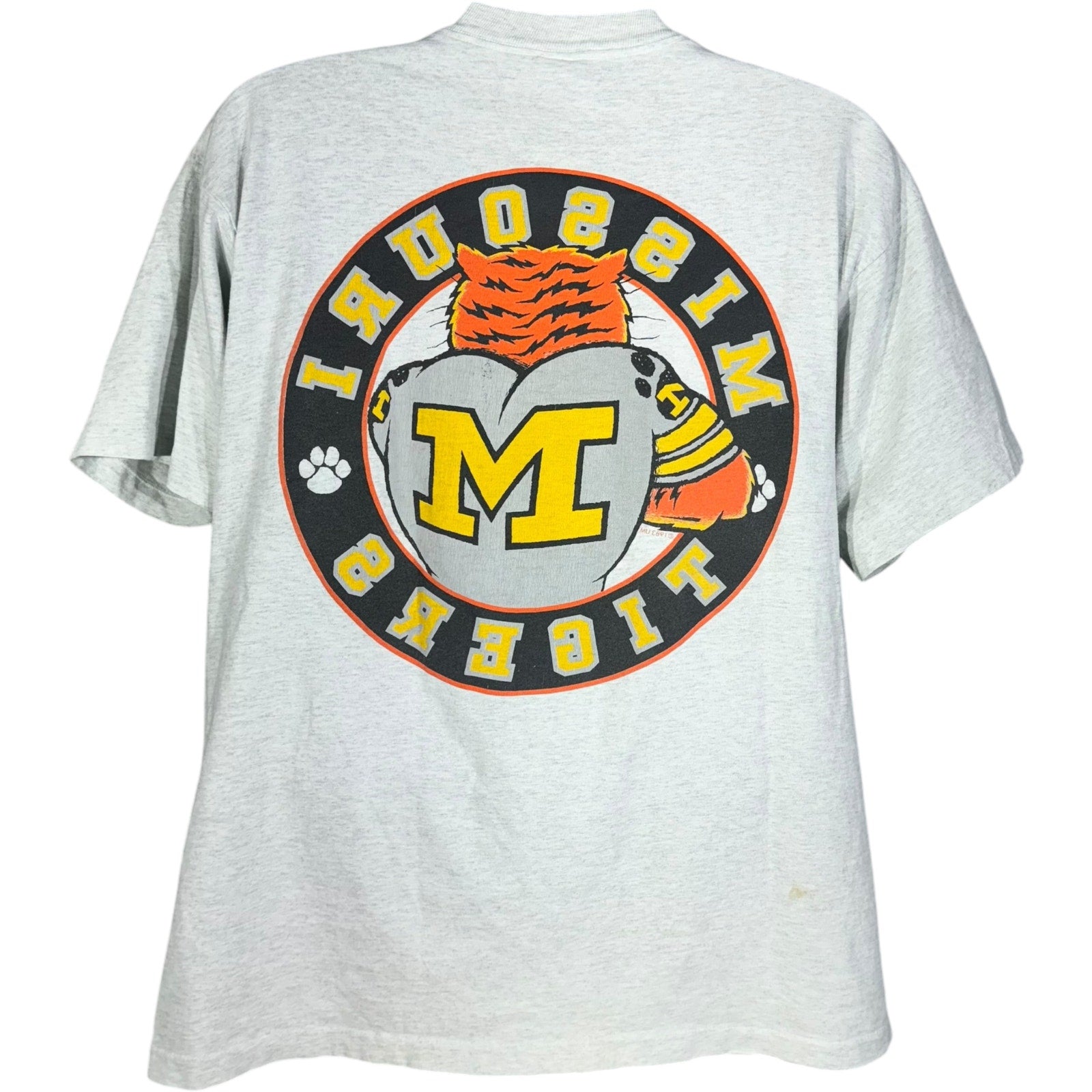 Vintage University of Missouri Tigers Football Tee