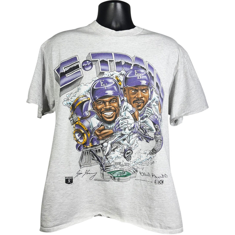 Vintage "E. Train" MLB Caricature Tee 90s