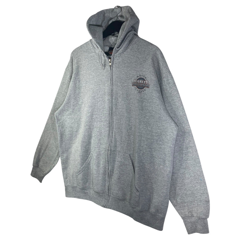 Vintage Harley Davidson Bar & Shield Logo Zip Up Hoodie