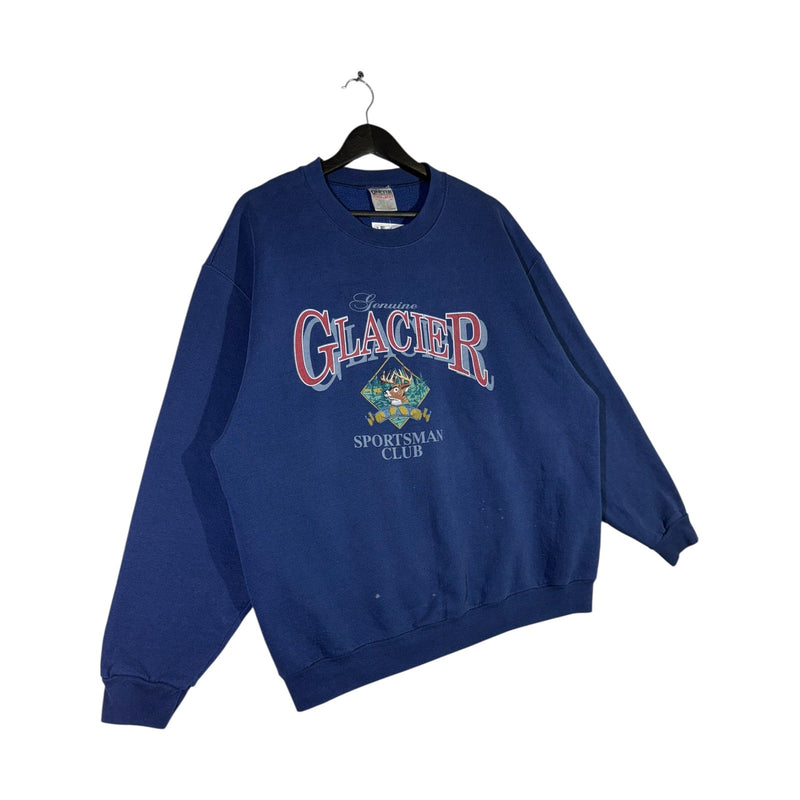 Vintage Genuine Glacier Spellout Crewneck
