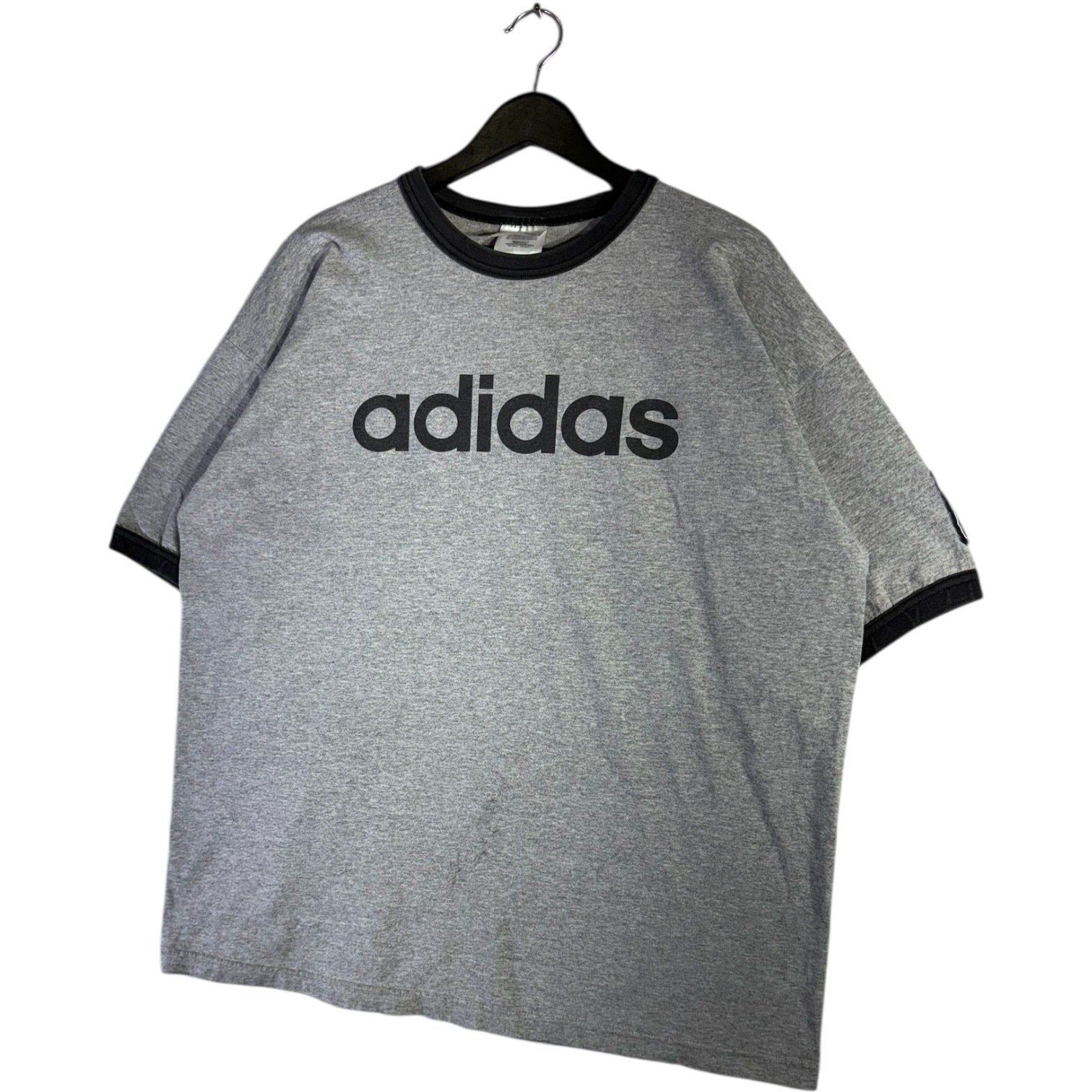Vintage Adidas Spell Out Logo Ringer T-Shirt