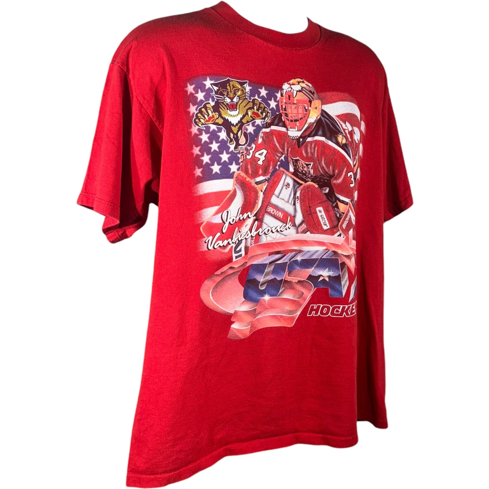 Vintage John Vanbiesbrouck Team USA Tee 1998