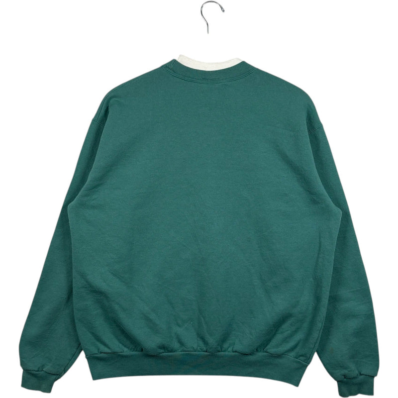 Vintage Women's Christmas Birds Mock Neck Nature Crewneck