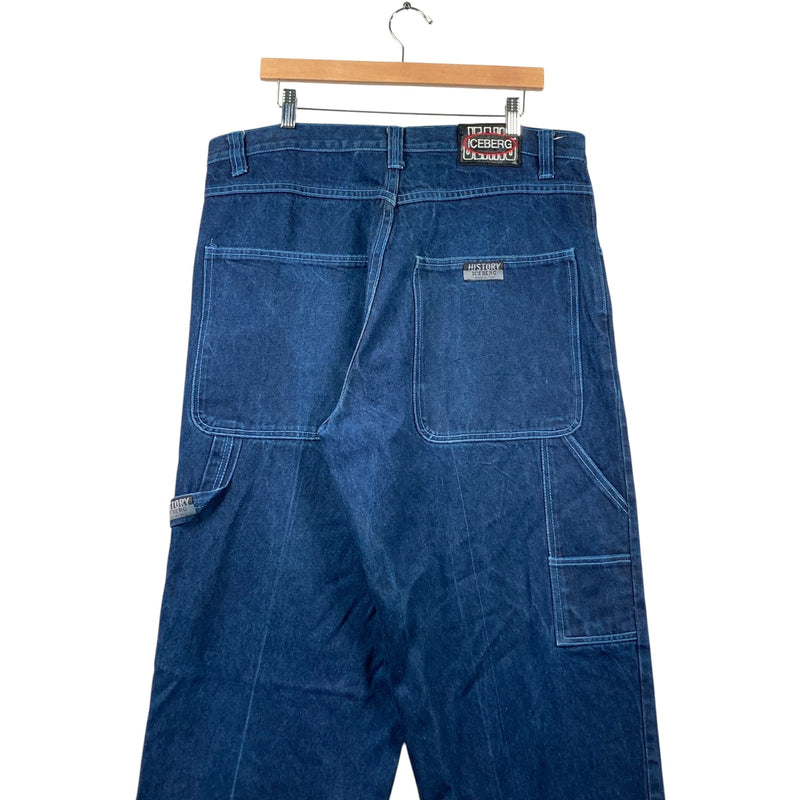 Vintage History Iceberg Denim Cargo Pants 38x32