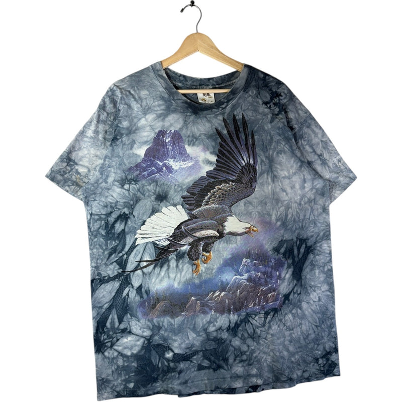 Vintage Mountain Bald Eagle Tie Dye Graphic T-Shirt