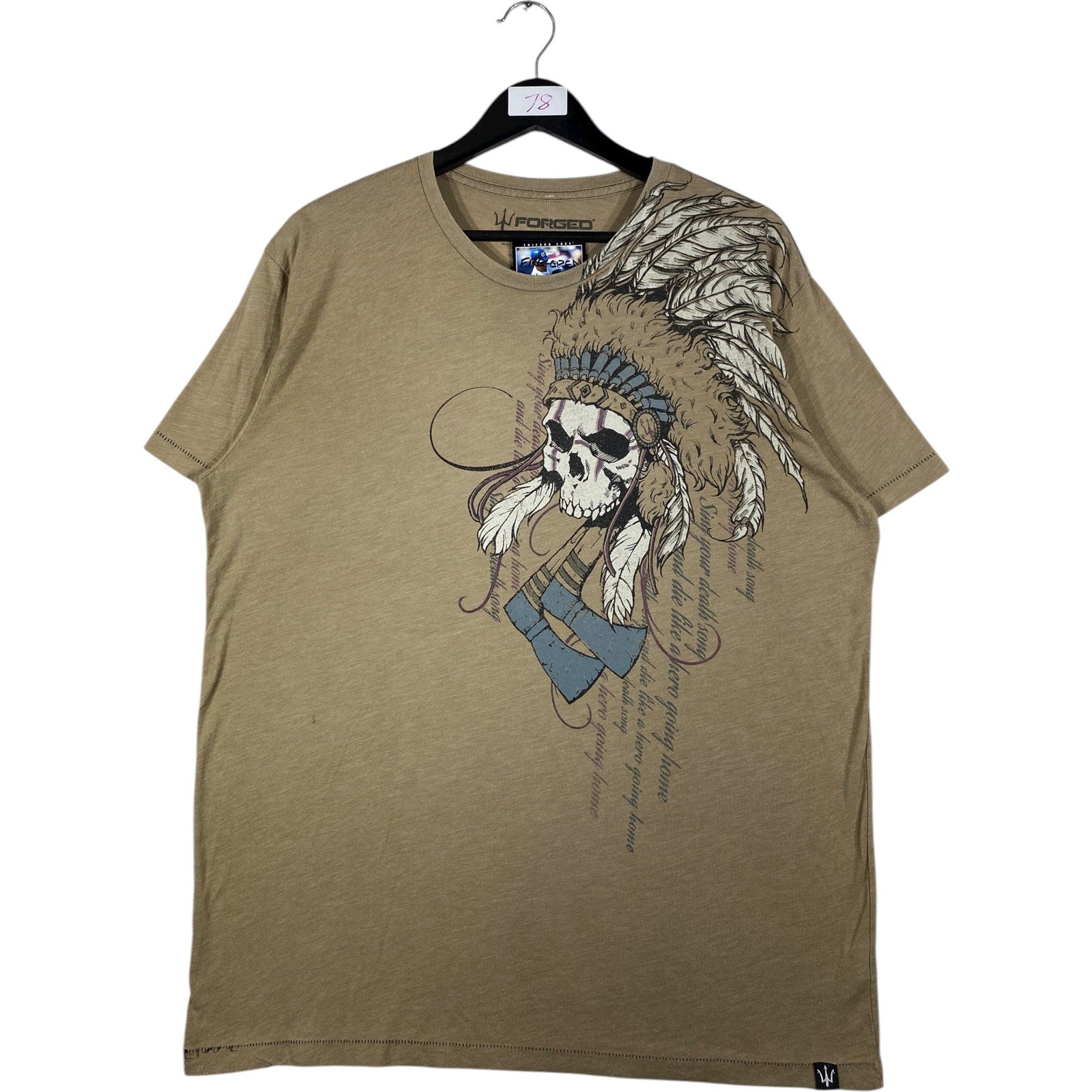 Vintage Skull Graphic Print T-Shirt