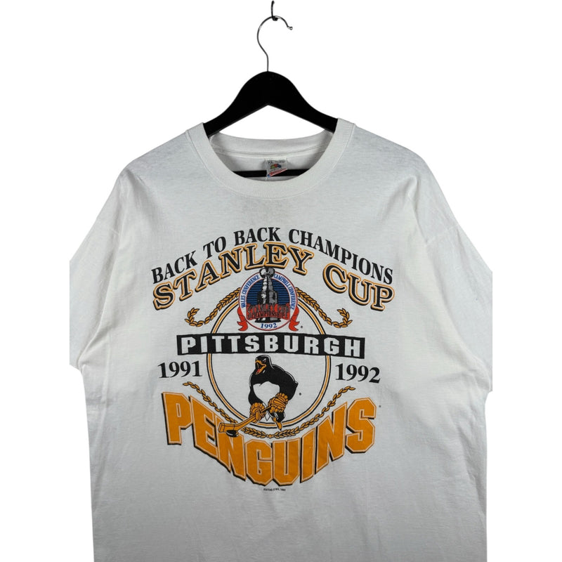 Vintage Stanley Cup Pittsburgh Penguins NHL T-Shirt 1992