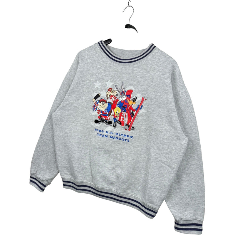 Vintage Warner Bros U.S. Olympic Team Mascots Looney Tunes Crewneck