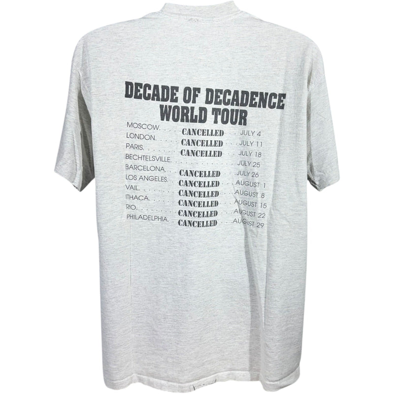 Vintage Ned Zeppelin Decades Of Decedance Tour Parody Tee