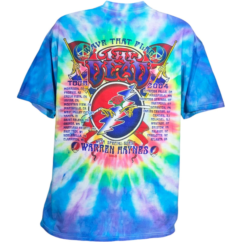 Vintage Grateful Dead  "Wave That Flag" Tie Dye Tour Tee