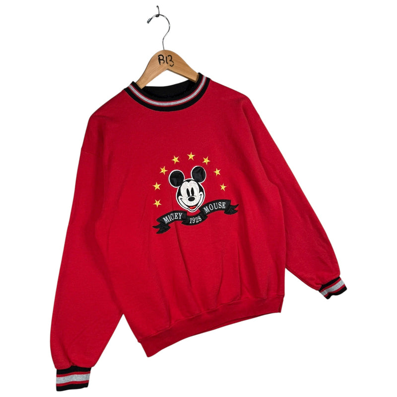 Vintage Disney Embroidered Mickey Mouse 1928 Crewneck