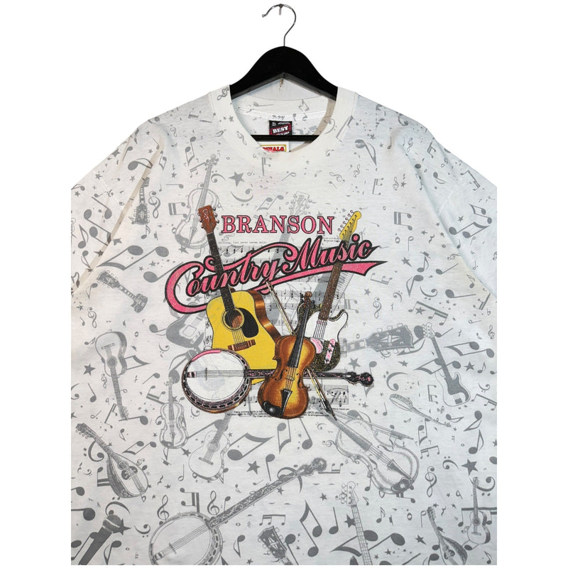 Vintage Branson Country Music All Over Print T-Shirt