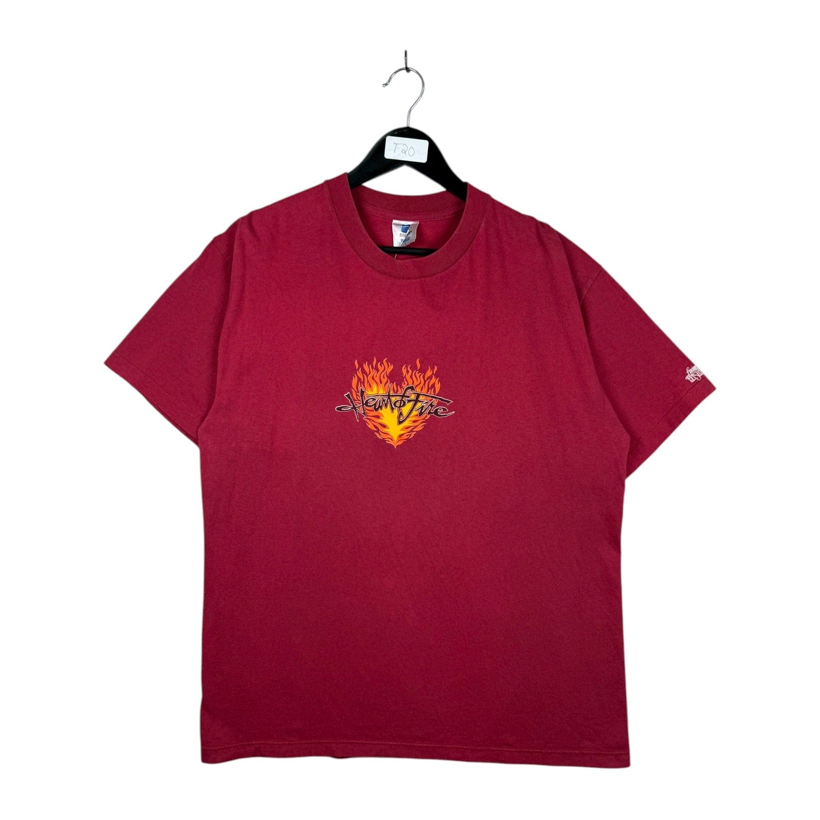 Vintage Heart of Fire Flame T-Shirt