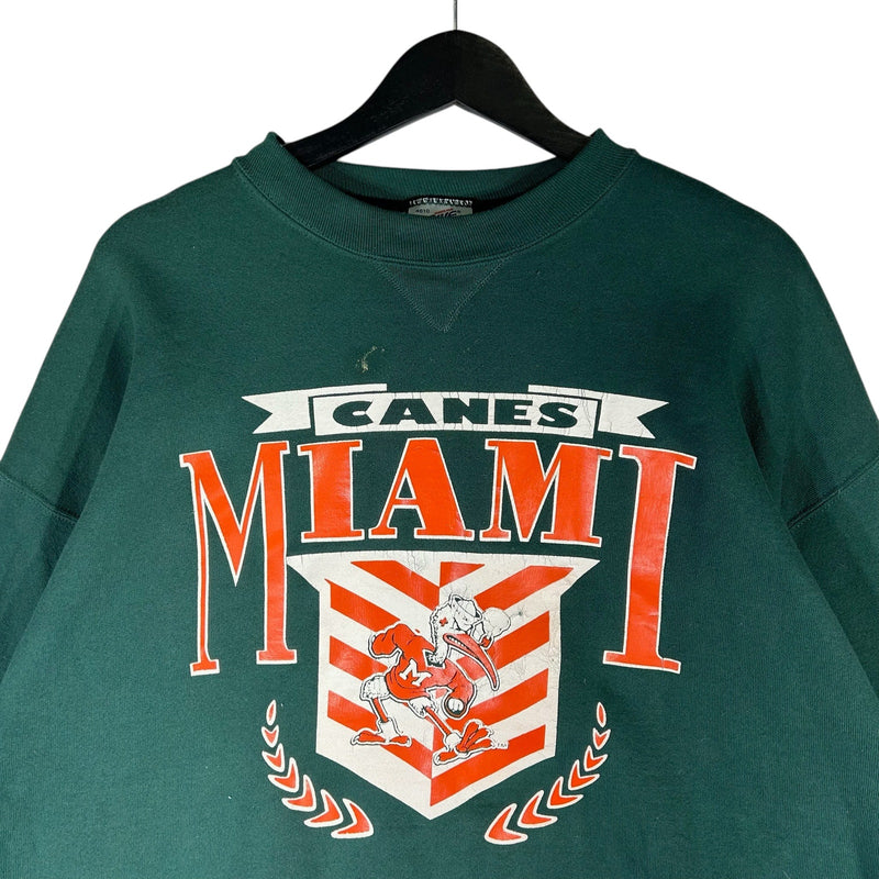 Vintage University of Miami Hurricanes Spellout Crewneck