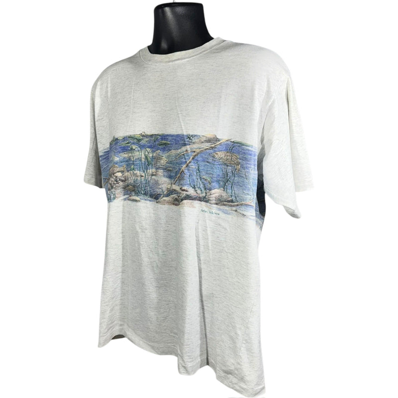 Vintage Northern Reflections Marine Wildlife Wraparound Tee