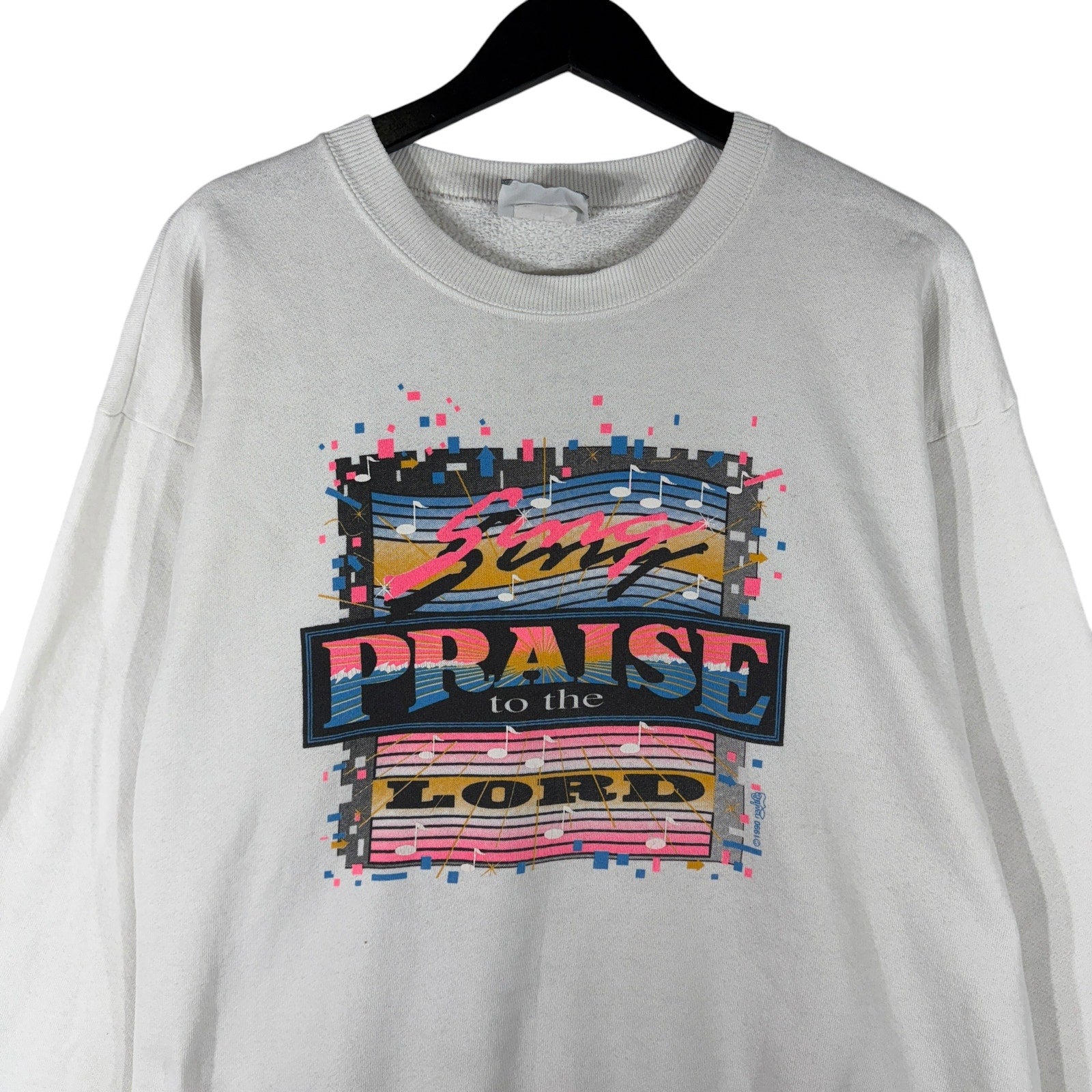 Vintage "Praise To The Lord" Religious Crewneck