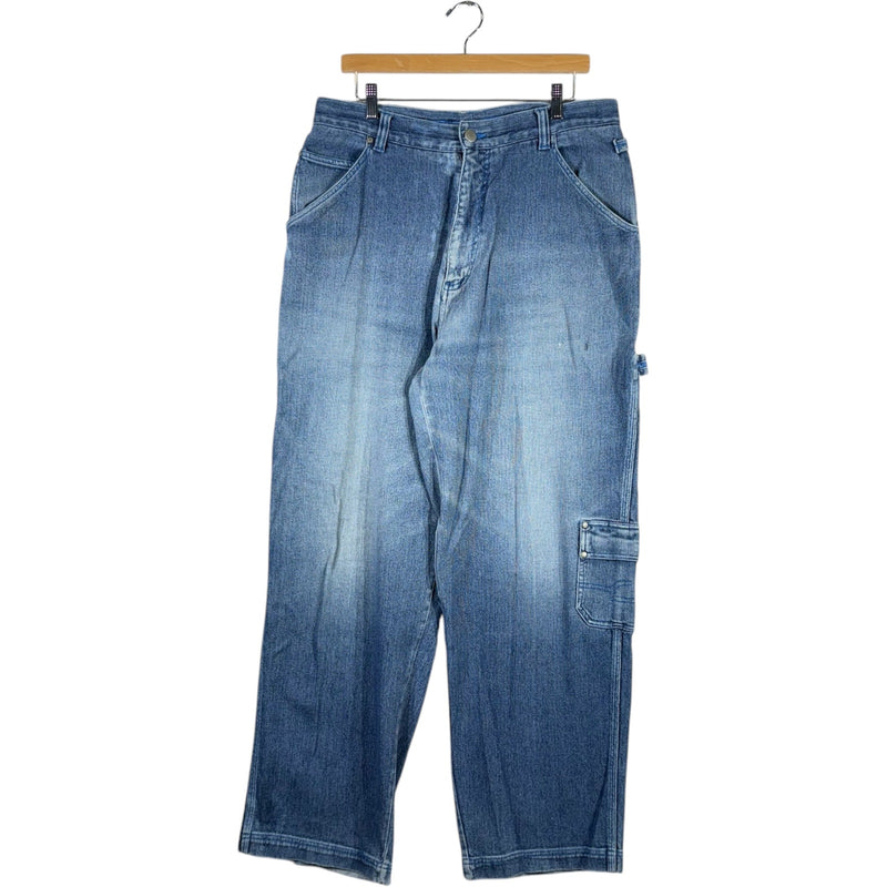 Vintage Clench Jeans Baggy Cargo Carpenter Pants 34x31