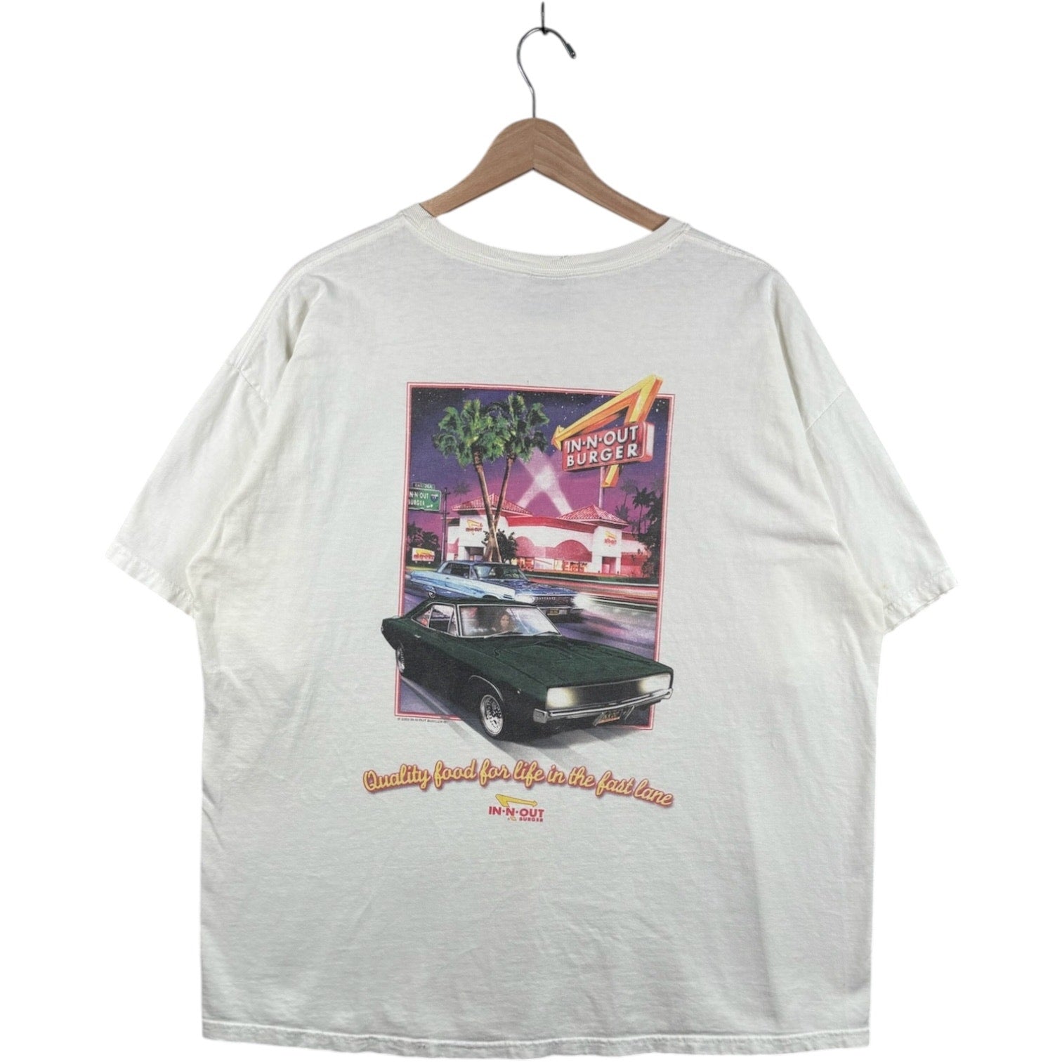 Vintage In-N-Out Burger Classic Car Graphic T-Shirt