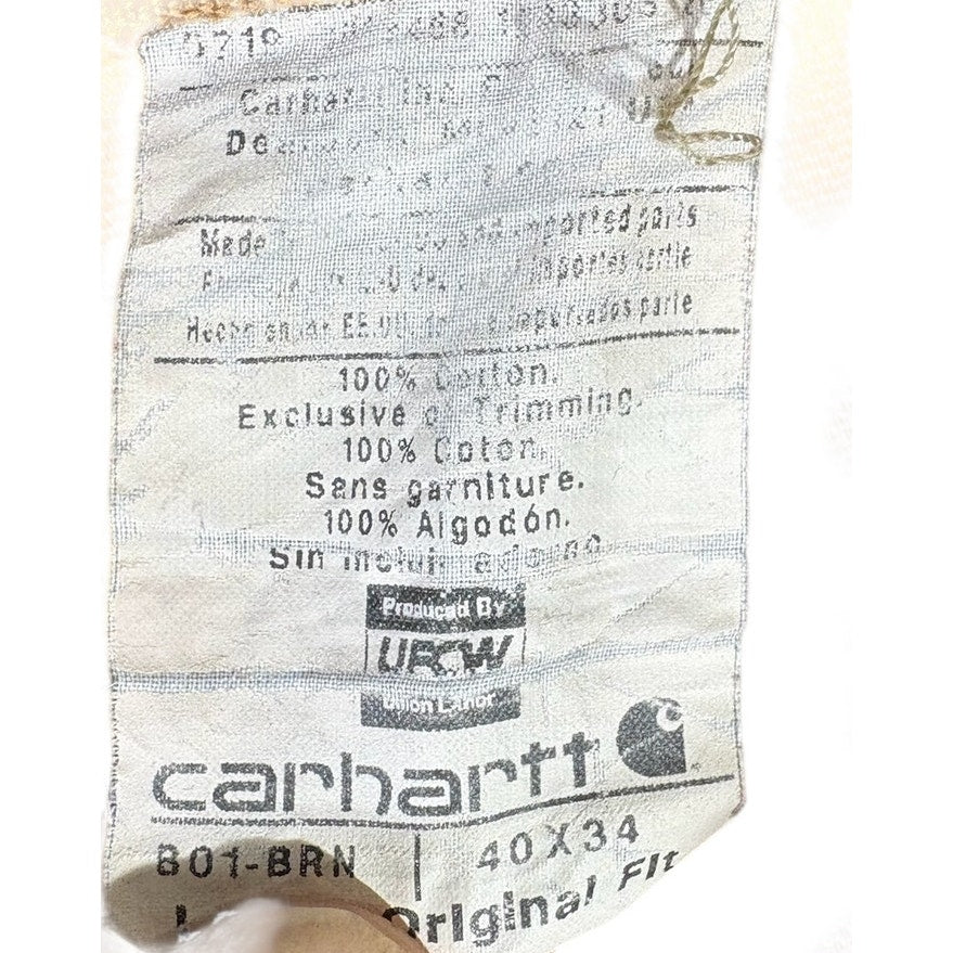 Vintage Carhartt Original Fit Double Knee Pants 40x34