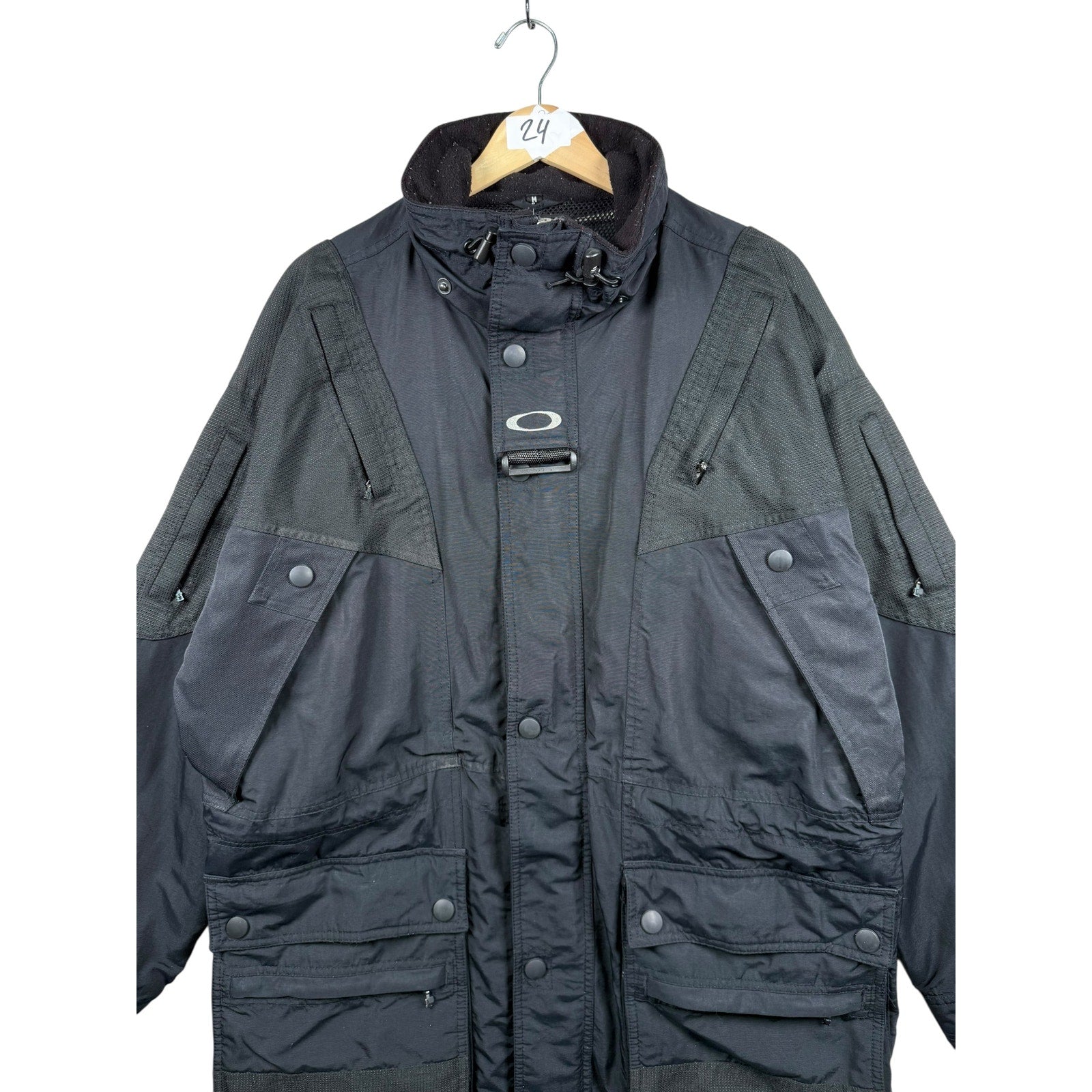 Vintage Oakley Tactical Nylon Cargo Workwear Jacket